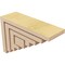 Ekena Millwork 2"W x 6"D x 4"H Classic Landon Rough Cedar Woodgrain TimberThane Corbel, Primed Tan CORUR02X06X04LANRCPR - alternate 2